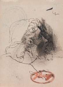 Head of a Man in Profile by George Romney